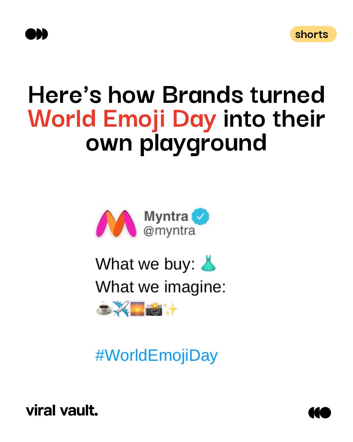 Brands ditched words and let emojis do the talking today. Swipe to see the best ones . Which brand won emoji day for you? Drop your fav in the comments!
#WorldEmojiDay #EmojiDay2026 #BrandMarketing #ViralVaultIndia #MarketingTrends