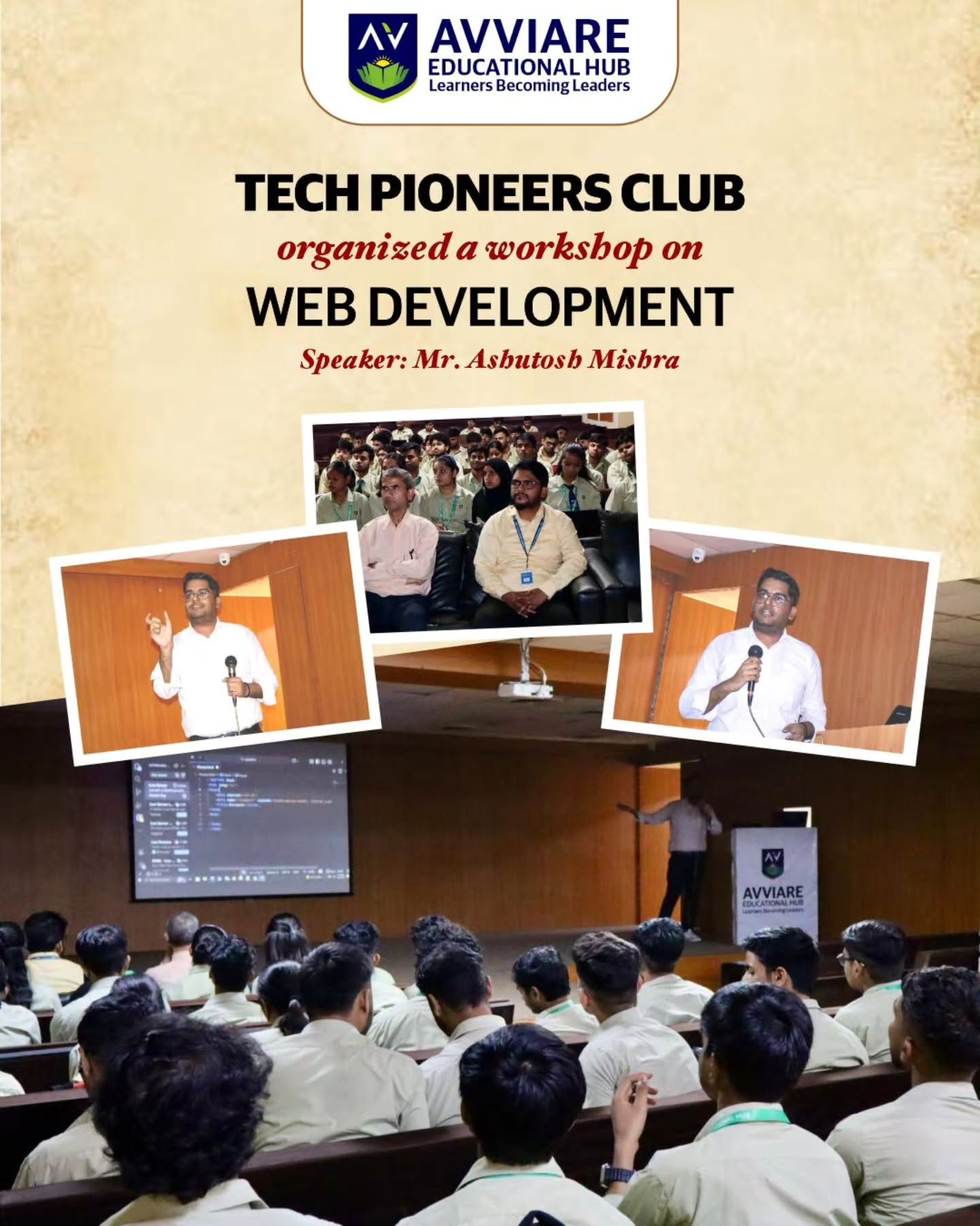 Avviare Educational Hub organized an interactive workshop on Web Development, providing learners with an introduction to modern web technologies and practical exposure through hands-on activities.During the session, participants explored the fundamentals of web development and practiced basic tasks, gaining a deeper understanding of how websites are built and structured. The workshop encouraged active participation, questions, and live demonstrations, making it an engaging learning experience.Such initiatives play a key role in strengthening technical proficiency and industry-relevant digital skills, preparing learners for the evolving technology landscape.#AvviareEducationalHub
#WebDevelopment
#ITSkills
#DigitalLearning
#TechEducation