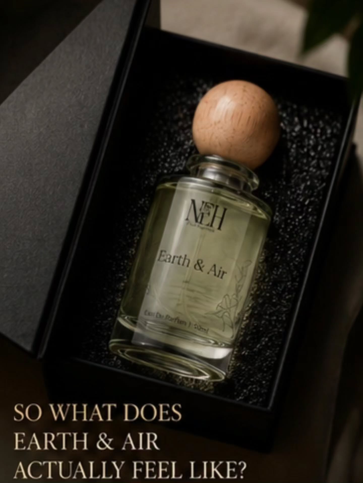 Earth, in its depth. Air, in its freedom.🌿 Grounded. Fresh. Quietly magnetic. A scent that feels like coming back to yourself.Earth & Air — Neh Fine Fragrances. 🤍#NehFineFragrances #EarthAndAir #FineFragrance #PerfumeOfTheDay #FragranceNotes